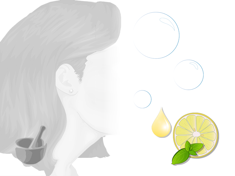 Le maschere e lavano per rafforzarsi di capelli
